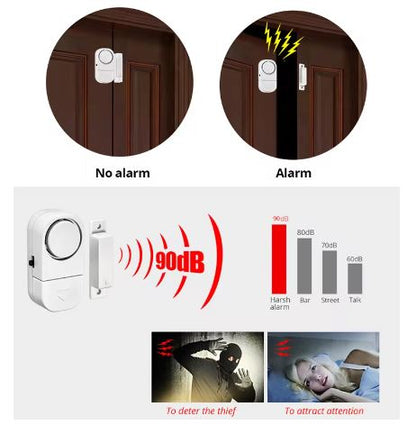 Seguridad Hogar™ Alarma para Puertas y Ventanas (4 unidades)