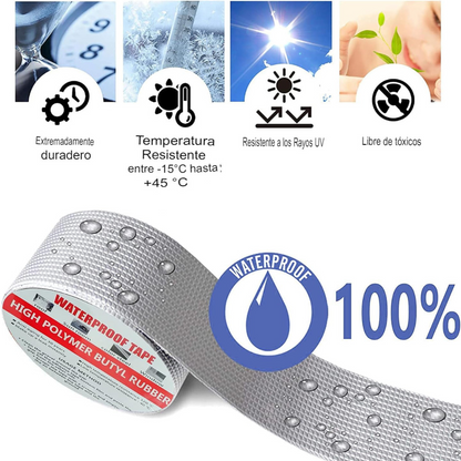 WaterProof Tape™ Cinta de Butilo Autoadhesiva