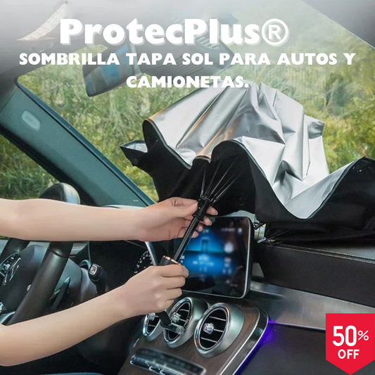 ProtecPlus® Sombrilla Tapa Sol para Autos y Camionetas