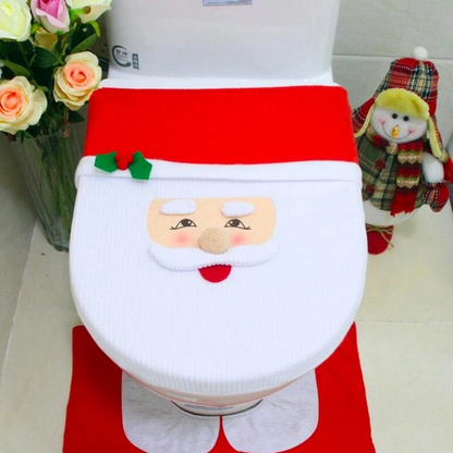 Set de Baño Decoración Navideña - Viejito Pascuero🎅